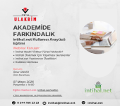 Akademide Farkındalık ve intihal.net Kullanıcı Eğitimi